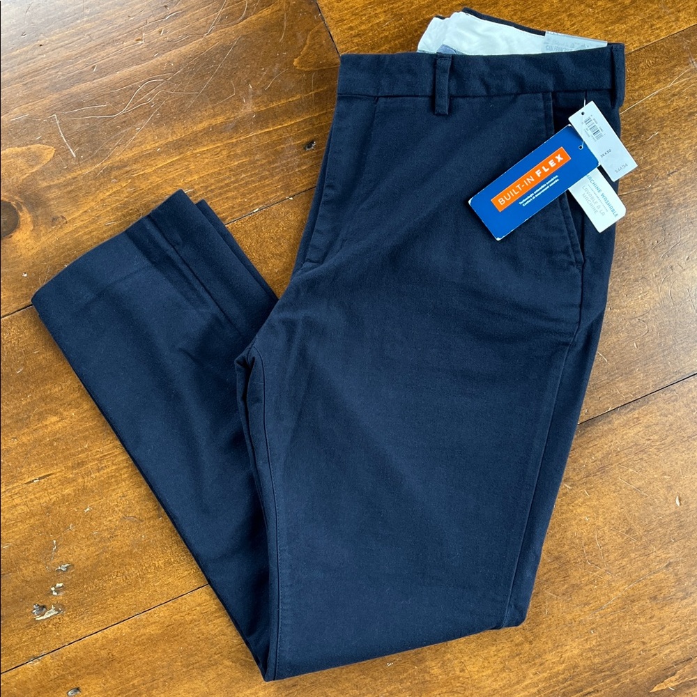 Old Navy Signature Slim Navy Pants Men 36x30 Trousers Work